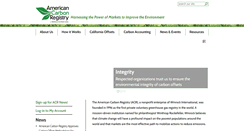 Desktop Screenshot of americancarbonregistry.org
